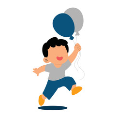 boy playing with ball