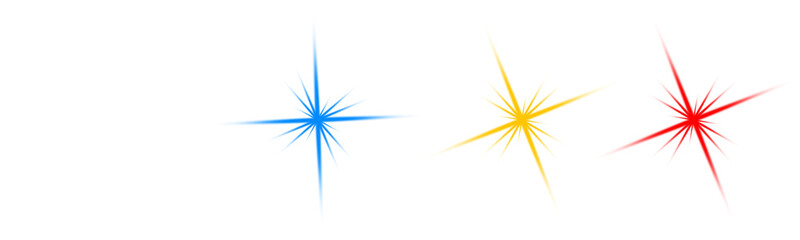Shine glowing stars set. Vector Sparks isolated ،Lens Flare Effect: Starburst Light Overlay PNG & Vector, beautiful light explosion effect with transparent glow radiant burst isolated png