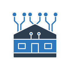 Smart Home Icon - House Network Icon