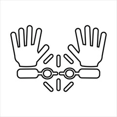 Obraz premium freedom icons. simple line vector illustration