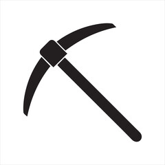 pickaxe mining icon vector illustration