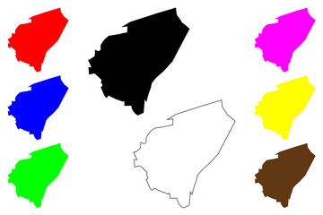 Bayugan city (Caraga Region, Republic of the Philippines, ROP) map vector illustration, scribble sketch Bayugan map