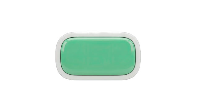 Green Button Isolated on White Background - Powered by Adobe