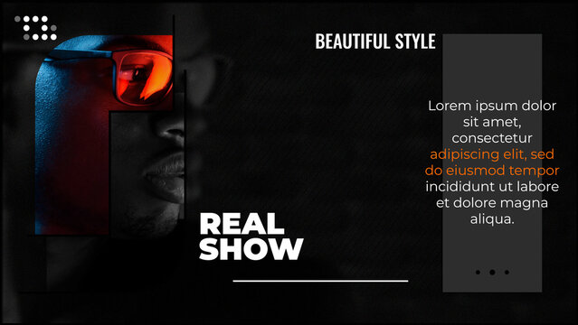Stylish Opening Template for Presentations and Slideshows