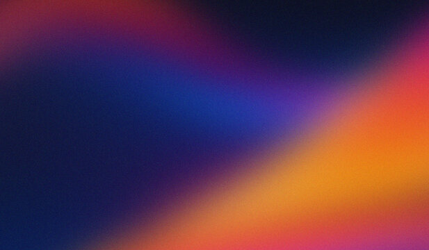 Vibrant colorful abstract gradient background with soft blurred lines and modern grainy texture for digital designs