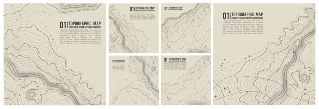 Map line topography and topographic pattern background with military paper texture and mountain terrain. Digital marine chart and vintage compass shape nautical for graphic design.