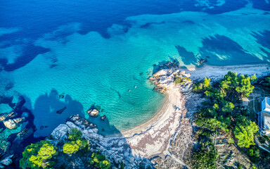 One of the most beautiful beaches in Sithonia, Halkidiki, Greece