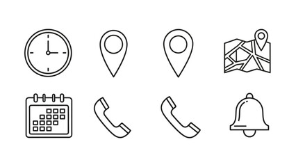 Set of essential vector icons for web and mobile interface design elements