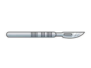 Surgical Scalpel Illustration for Medical Purposes