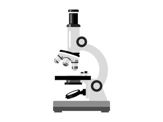 Illustration of a Microscope for Scientific Research and Medical Studies