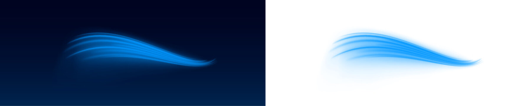 Neon cyan arcs bend and twist dynamically, glowing like digital currents in motion. Sparkling highlights enhance every curve. Ideal for futuristic tech illustrations. PNG