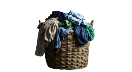 Dirty laundry in clothes basket