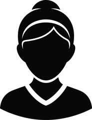 Female avatar profile silhouette