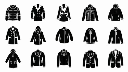 Collection of various jacket styles for men and women displayed in a grid. © Ping