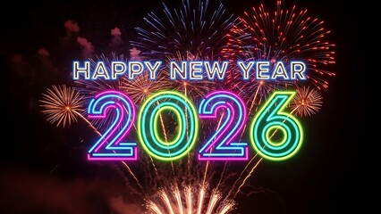 Happy new year 2026 celebration