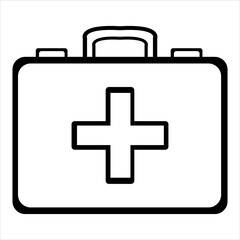 A sleek, modern logo showcasing key medical tools, symbolizing healthcare, accuracy, and professional standards for clinics, hospitals, and medical service brands.