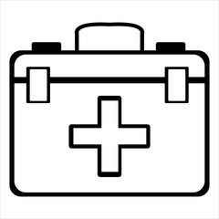 A sleek, modern logo showcasing key medical tools, symbolizing healthcare, accuracy, and professional standards for clinics, hospitals, and medical service brands.