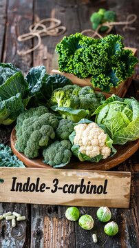 Cabbage and capsules with indole-3-carbinol. Selective focus. Food.