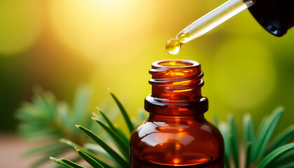 essential oil with  pine 