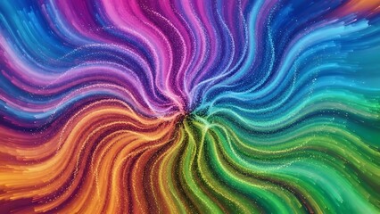 Fototapeta premium Swirling spectrum of colors