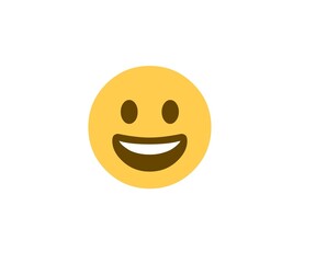 happy 3d yellow smiley face icon with cheerful cartoon expression