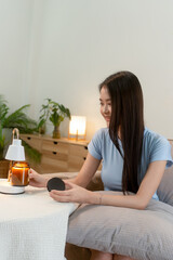 Cozy Self Relaxation with Candle Lamp