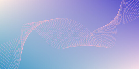 Vector Pastel tint gradient background with wavy lines texture modern