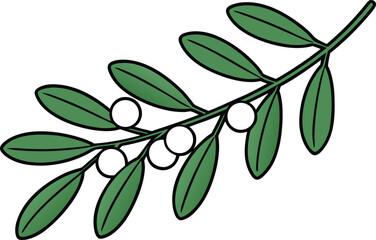 Mistletoe Illustration Design. Christmas Mistletoe Outline Artwork. Winter Mistletoe Line Art. Holiday Mistletoe Outline Set. Minimal Mistletoe Outline Illustration. Elegant Mistletoe Outline Drawing