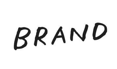 手書き英字文字「BRAND」｜ブランド紹介・企業イメージにマッチする手書きロゴ素材