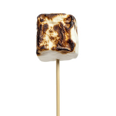 Toasted Marshmallow Isolated transparent on white background