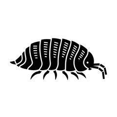 Beetle Silhouette Icon – Insect Bug Minimal Black Vector Illustration