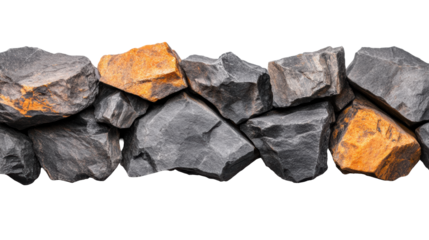 Rocky Texture on Transparent Background