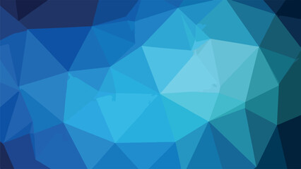 Obraz premium Abstract blue geometric polygon background with gradient effect