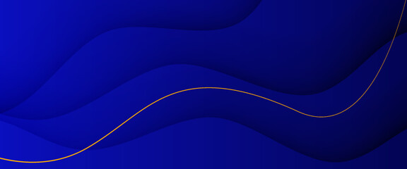 Blue abstract background wavy layers lines texture design vector