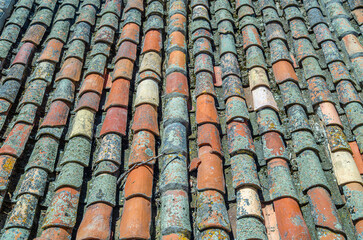 Roof tiles detail