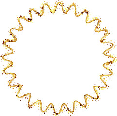 Wavy Line Gold Frame
