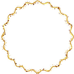 Wavy Line Gold Frame
