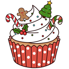 Christmas cupcake