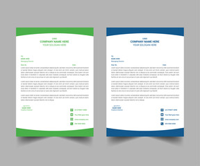 business corporate letterhead design template