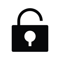 Key, lock, padlock icon