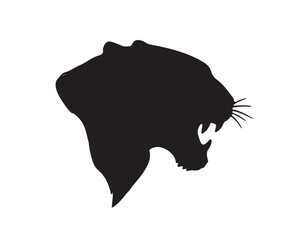 silhouette of a lion