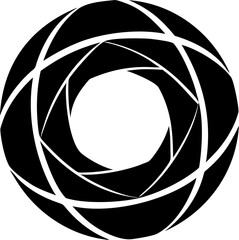 black and white camera lens