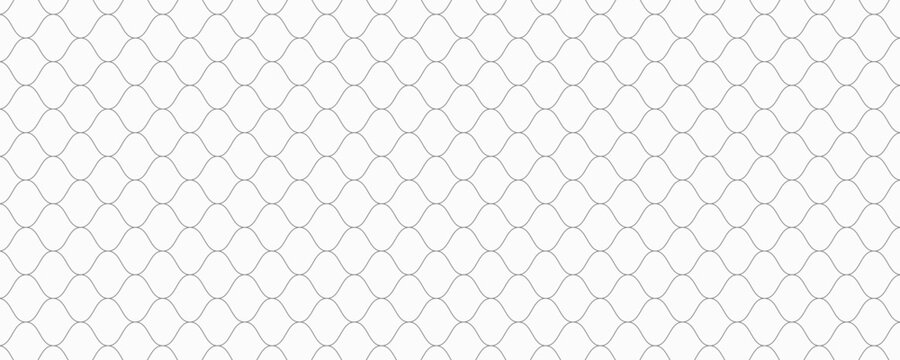 Net texture pattern on white background. Net texture pattern for backdrop and wallpaper. Realistic net pattern with black squares. vector illustration