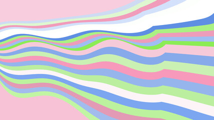 Pastel Wavy Line Design: Serene Abstract Background with Fluid, Colorful, and Decorative Shapes