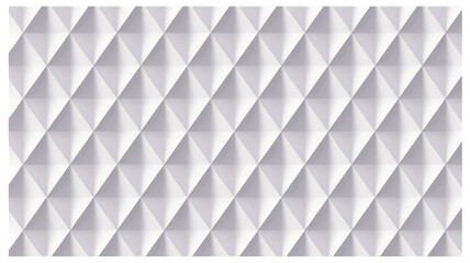 Fototapeta premium Geometric pattern of white triangular facets creating a textured surface