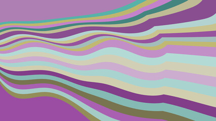 Soft Lavender Wavy Lines Background: Abstract Flowing Ribbon Design Illustration For Creative, Calm, and Visually Appealing Projects
