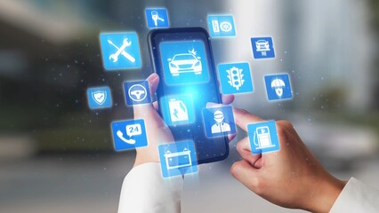 Car service and insurance provide vehicle maintenance, car insurance coverage claim app, and safety. Mobile car service and insurance, cost estimate, driver user gain confidence and protection. Spire