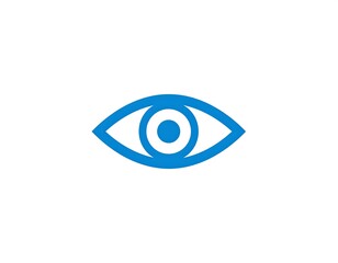 Simple blue eye icon