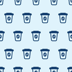 Coffee cup seamless pattern Vector illustration. coffee background for textile or fabric design