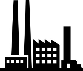 vector illustration of a factory